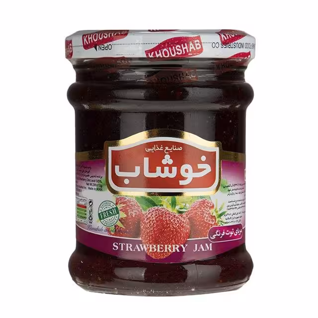 مربا توت فرنگی خوشاب 290 گرمی