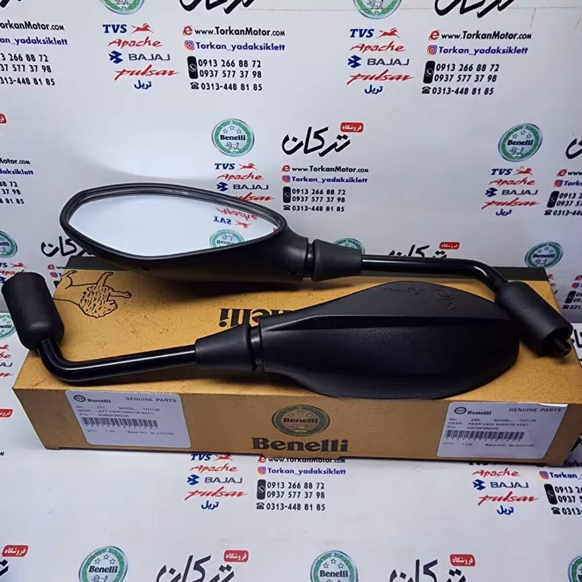 اینه موتور بنلی 250 تک سیلندر قدیم و جدید نیوفیس و 300 دوسیلندر اصلی (جفتی)