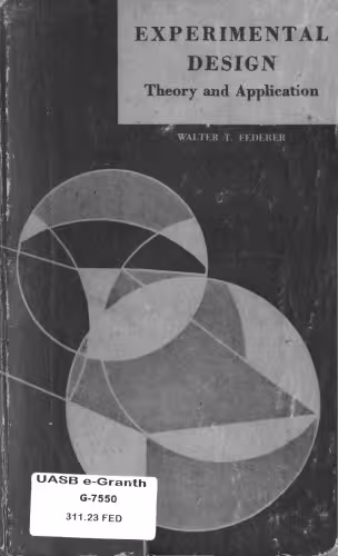 خرید و دانلود نسخه کامل کتاب Experimental Design. Theory And Application