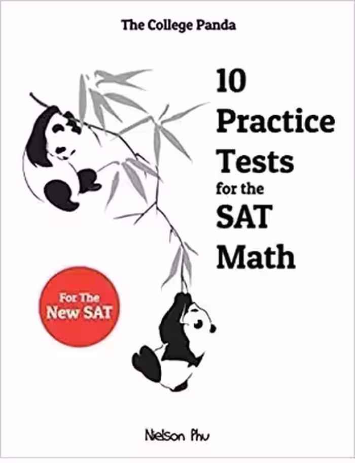 د کالج پاندا 10 پرکتیس تست | کتاب انگلیسی The College Panda 10 Practice Tests For The SAT Math