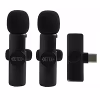 میکروفون یقه ای دو عددی  DETEX بی سیم مدل DMW34-MIC