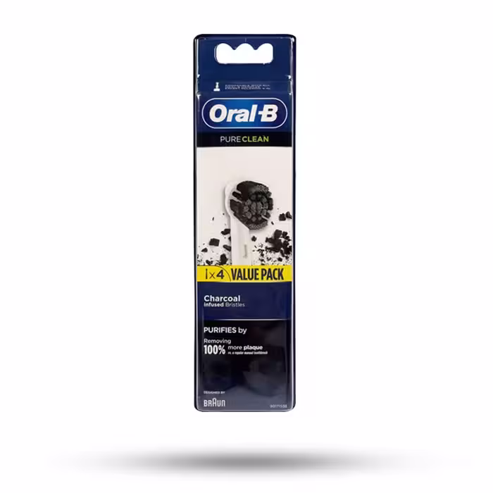 یدک مسواک برقی اورال بی، مدل Pure Clean Charcoal، بسته 4 عددی