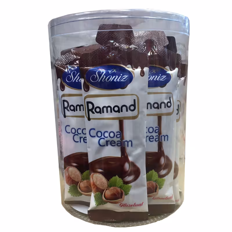 کرم کاکائو با طعم فندق رامند شونیز- 20 گرم بسته 18 عددی