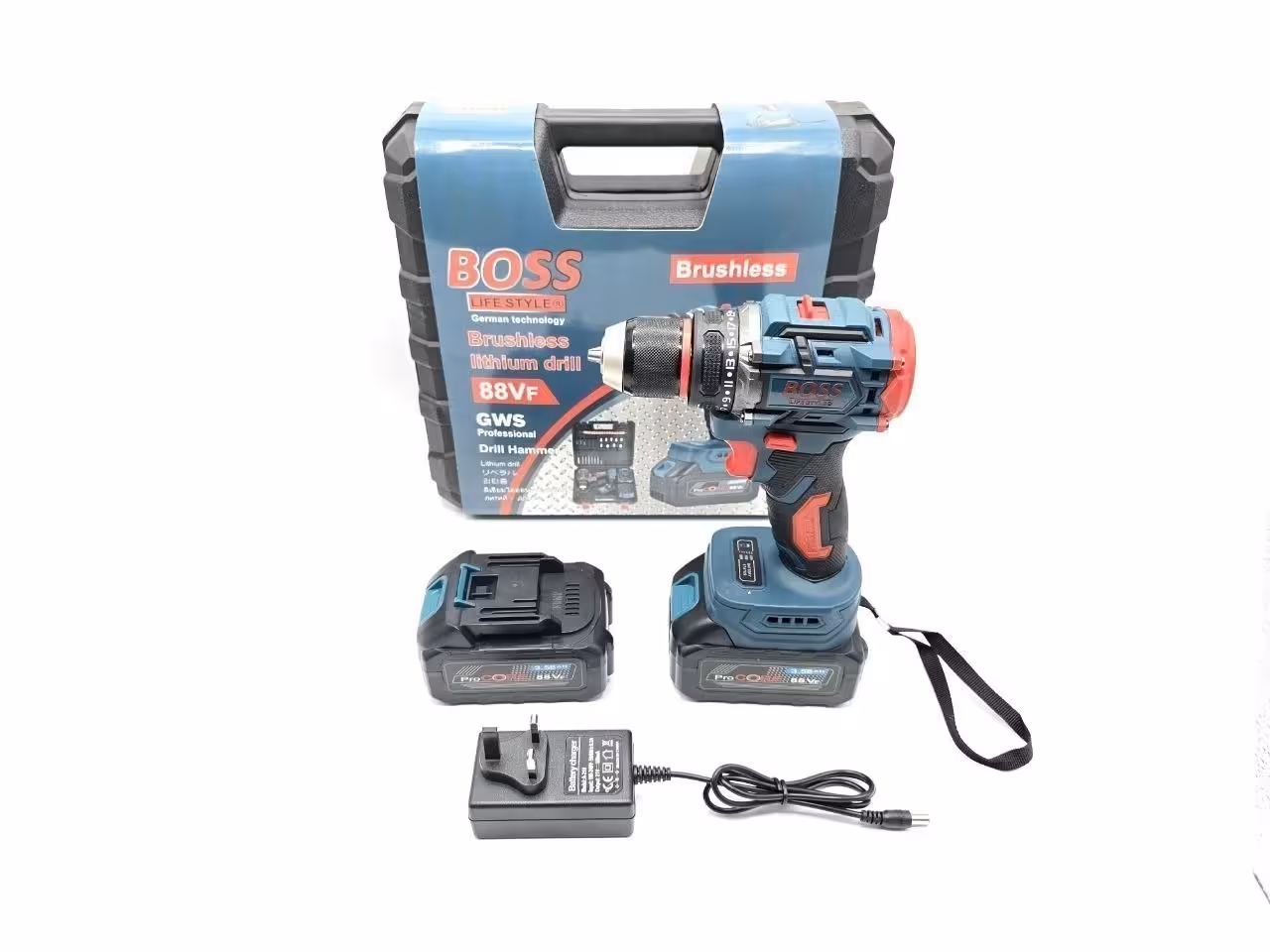 دریل شارژی 88 ولت براشلس باس مدل 88VB