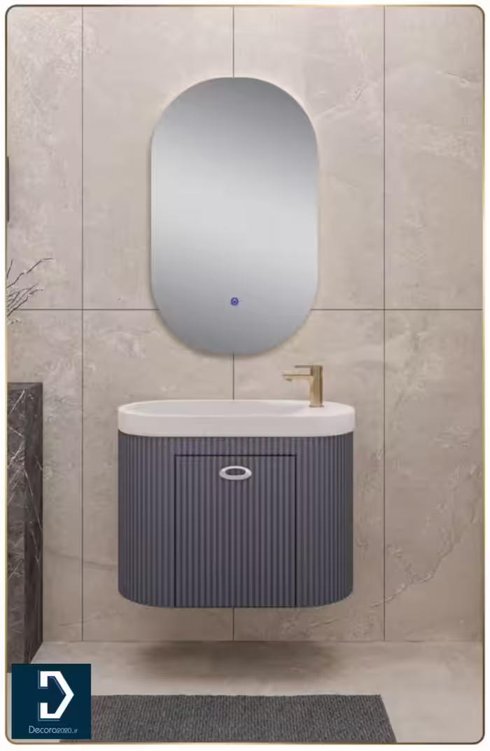روشویی کابینتی لوکس کابین مدل 621A طوسی