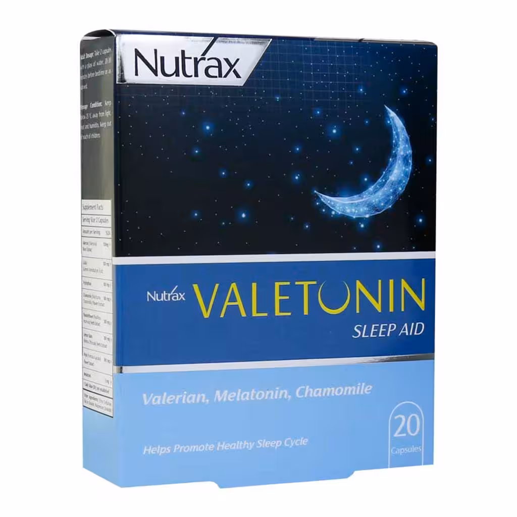 کپسول والتونین بهبود دهنده خواب 20 عدد نوتراکس Nutrax