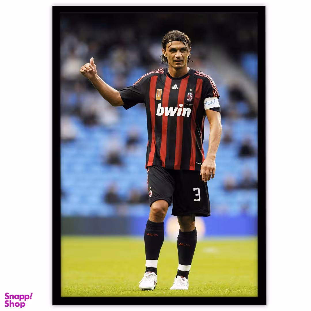 تابلو بکلیت طرح بازیکن تیم فوتبال آث میلان پائولو مالدینی مدل B-10710