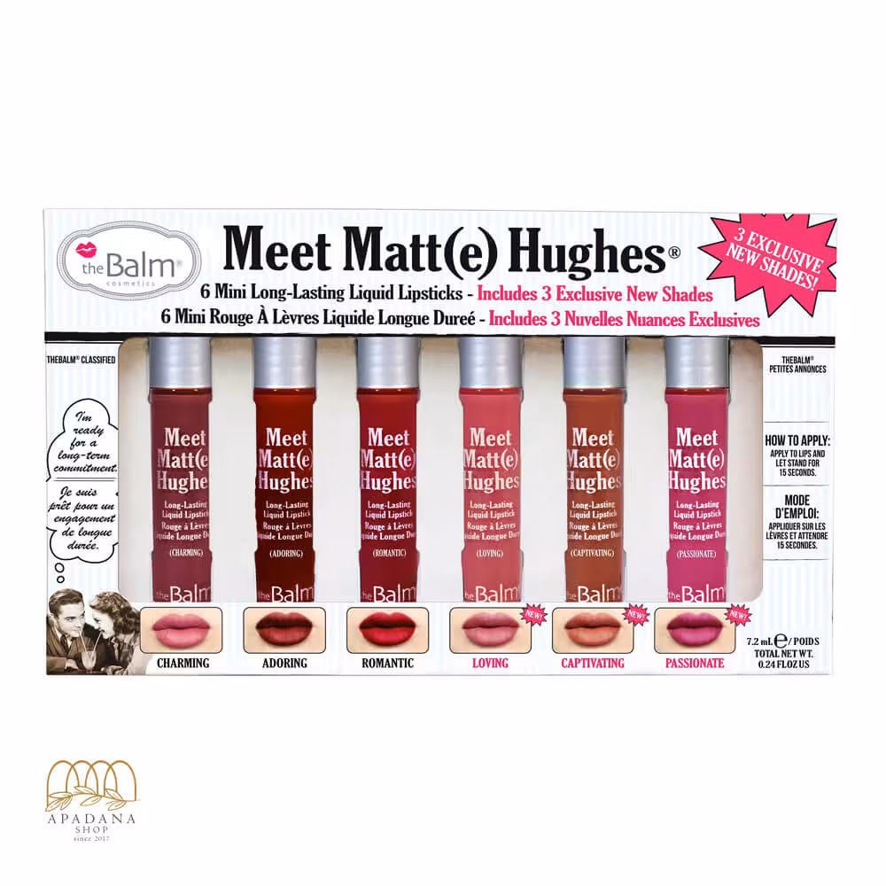 ست 6 عددی رژلب مایع مات مینی دبالم مدل Meet Matt(e) Hughes Vol03