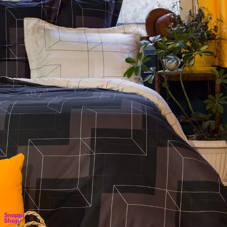 سرویس ملحفه تک نفره 4 تکه لایکو (Laico) مدل کیوب سایز 200×90 سانتی متر