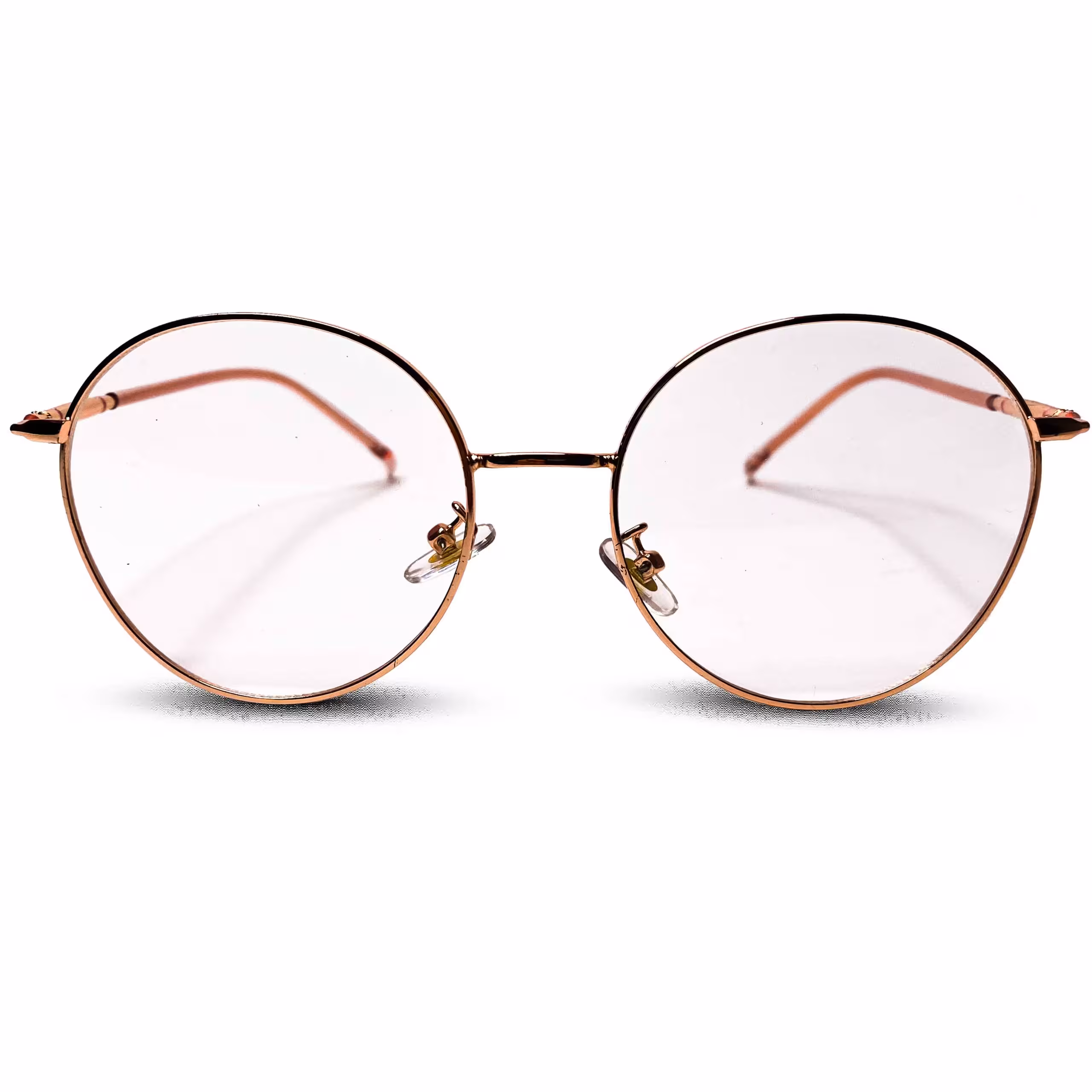 عینک طبی طلایی صورتی اسپرت گرد مارک ری بن b119 اورجینال