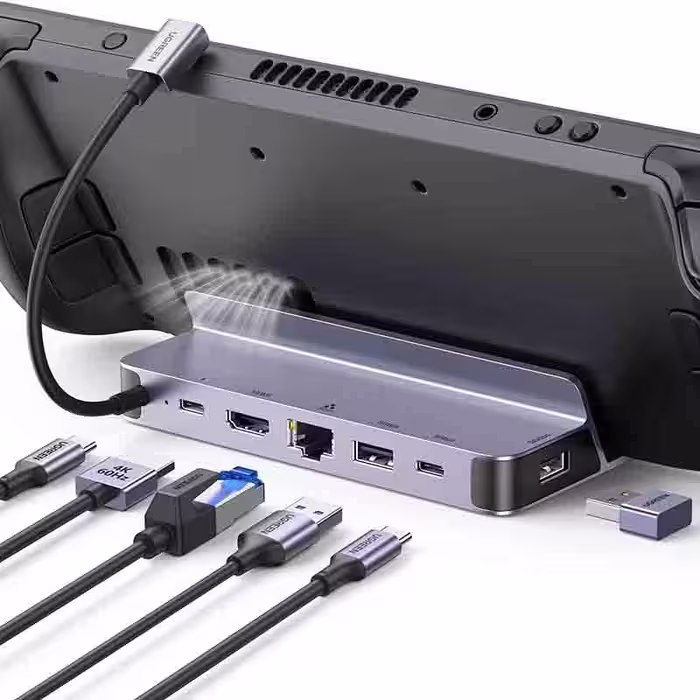داک کنسول بازی Steam Deck برند UGREEN 4K60HZ