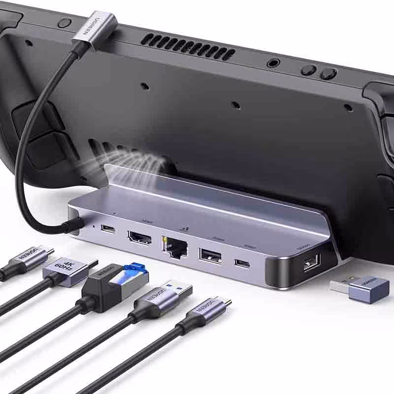 داک کنسول بازی Steam Deck برند UGREEN 4K60HZ