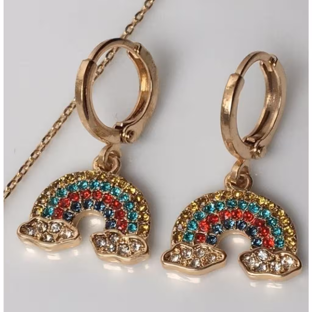 گوشواره رنگین کمان گوشواره استیل گوشواره نگین سوارسکی گوشواره نگین سواروسکی گوشواره رنگین کمان گوشواره رنگین کمون 