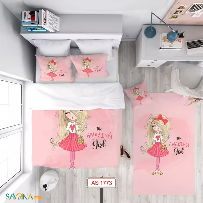 سرویس روتختی طرح پرنسس یک نفره کد AS1773