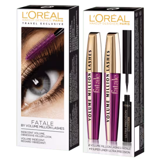 ست ریمل و خط چشم فتال اورئال ( Loreal-Volume Lashes Fatale Set )