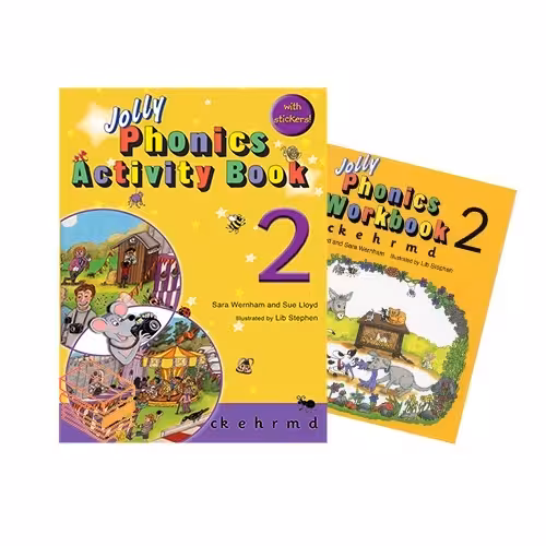 کتاب جولی فونیکس دو اکتیویتی بوک و ورک بوک Jolly Phonics Activity Book 2 Work book