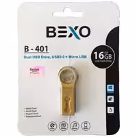 فلش 16 گیگ Bexo B-401 USB3 OTG Gold