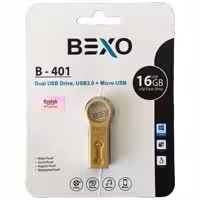 فلش 16 گیگ Bexo B-401 USB3 OTG Gold