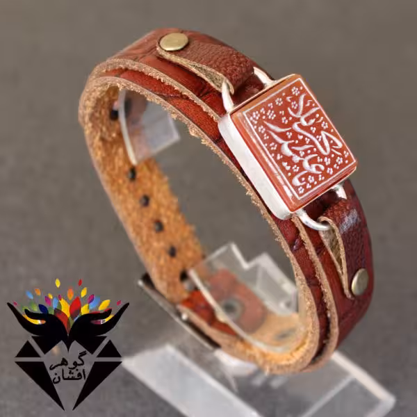 دستبند عقیق قرمز حکاکی یا علمدار کربلا کد D_1706