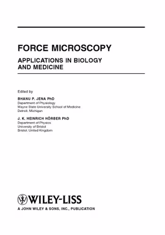 خرید و دانلود نسخه کامل کتاب Force microscopy: applications in biology and medicine