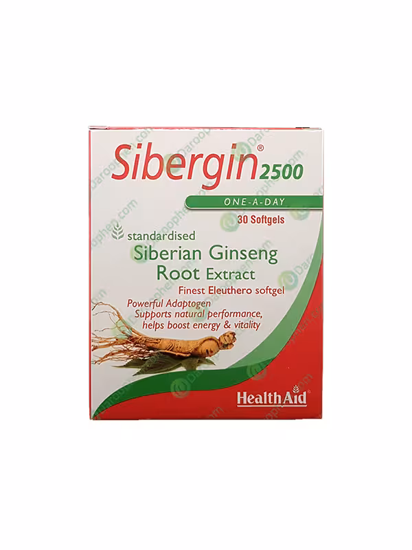 کپسول ژلاتینی سیبرجین 2500 میلی گرم هلث اید 30 عدد – Health Aid Sibergin 2500 30 Caps