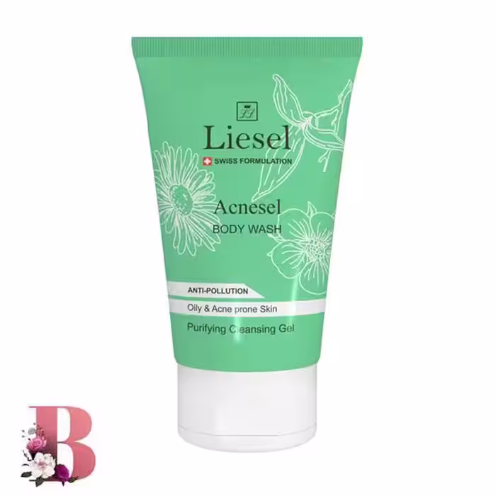 ژل شستشوی بدن پوست چرب آکنه سل لایسل 150 میلی لیتر | Lisel Body wash gel acnesel for oily acne prone skin 150 ml