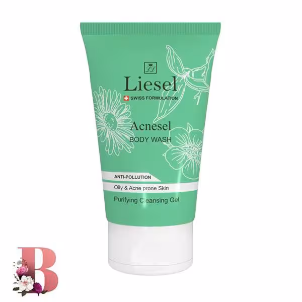 ژل شستشوی بدن پوست چرب آکنه سل لایسل 150 میلی لیتر | Lisel Body wash gel acnesel for oily acne prone skin 150 ml