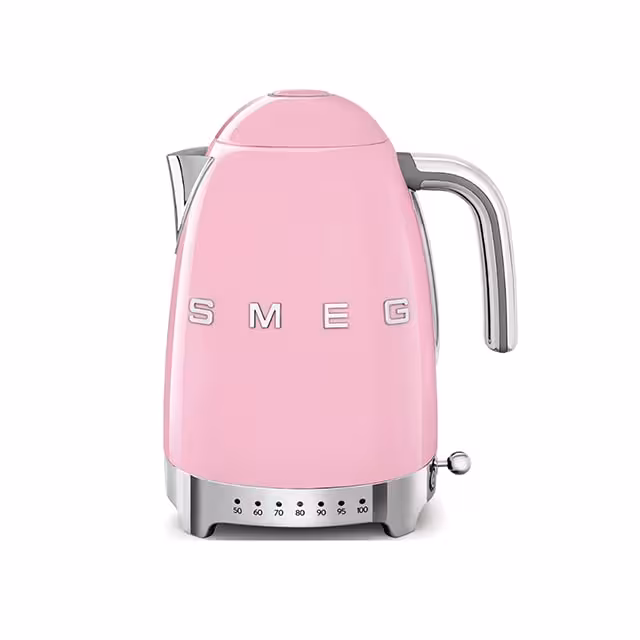 کتری برقی درجه دار اسمگ رنگ صورتی مدل KLF04