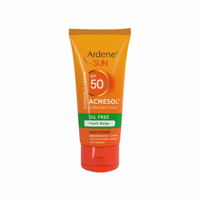 کرم ضد آفتاب فاقد چربی آردن مدل Acnesol SPF50 وزن 50 گرم – بژ هلویی
