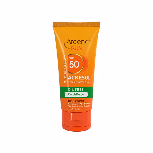 کرم ضد آفتاب فاقد چربی آردن مدل Acnesol SPF50 وزن 50 گرم – بژ هلویی