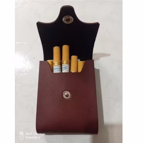 سیگار عنبر نسارا بسته 10 عددی در کیف چرم موسسه پژوهشی طبی بازرگانی سیمرغ (سیگار  عنبر نسا)