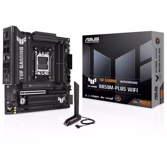 مادربرد ایسوس مدل TUF GAMING B850M-Plus WIFI DDR5 با سوکت پردازنده AM5