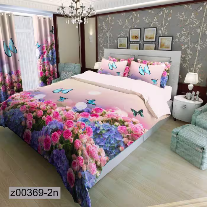 سرویس روتختی 2 نفره تنسل چاپی برندترک لند(Turk Land) z 369