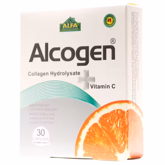 کپسول آلکوژن با ویتامین C آلفا ویتامینز