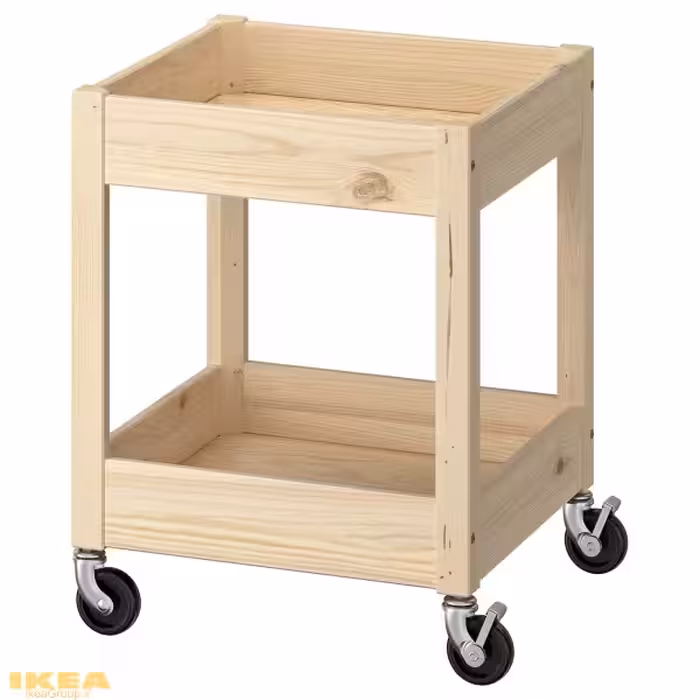ترولی چوبی مدل LOSHULT | برند ایکیا | ارسال 15 الی 20 روز کاری