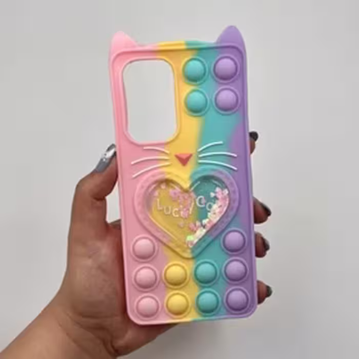 قاب گوشی سامسونگ Galaxy A53 سیلیکونی طرح Lucky Cat