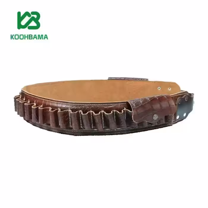 قطار فشنگ تمام چرم طبیعی پوست ماری