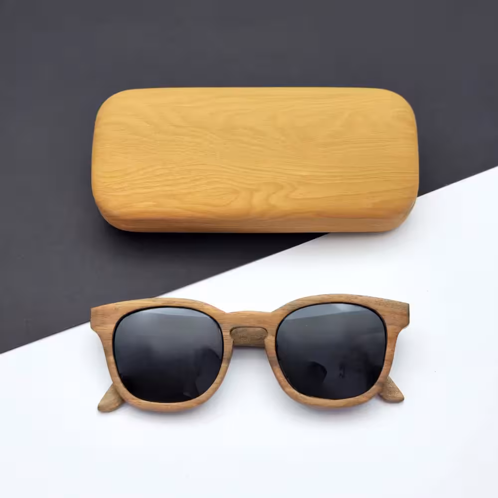 عینک چوبی دست‌ساز پلاریزه مدل 5025