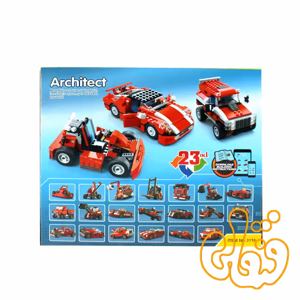 ساختنی لگو 23 مدل ماشین 3110
