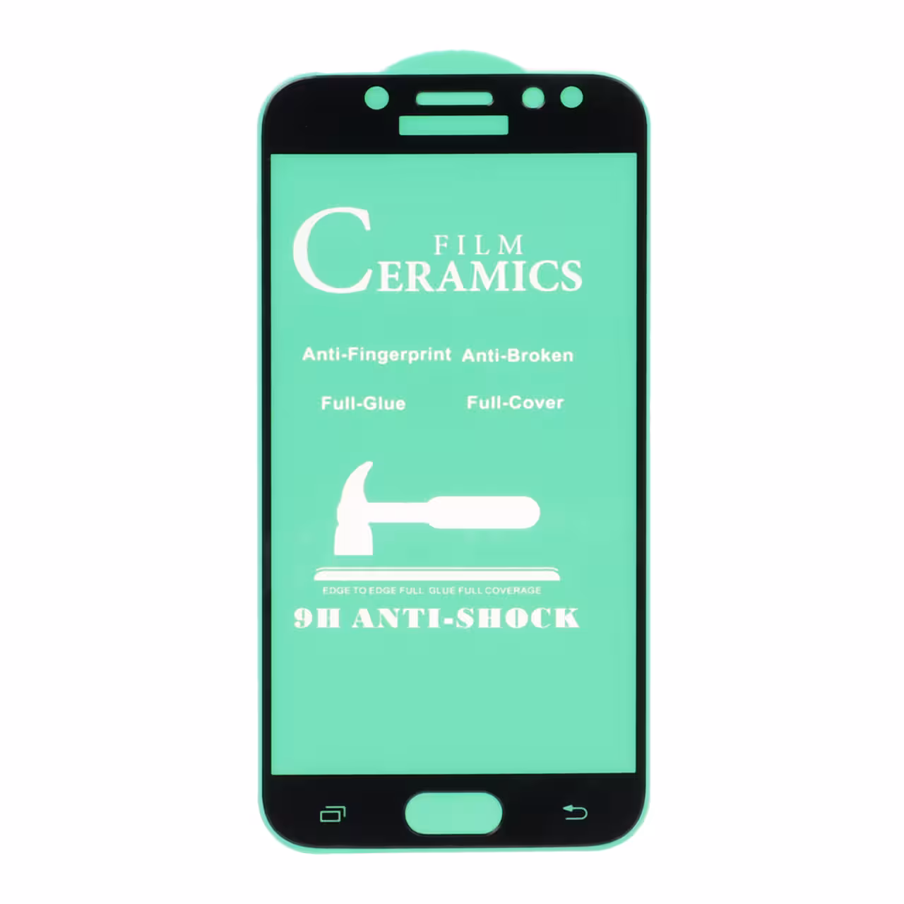 محافظ صفحه نمایش سرامیکی Samsung J5 Pro - Full Cover - مشکی (بدون پک)