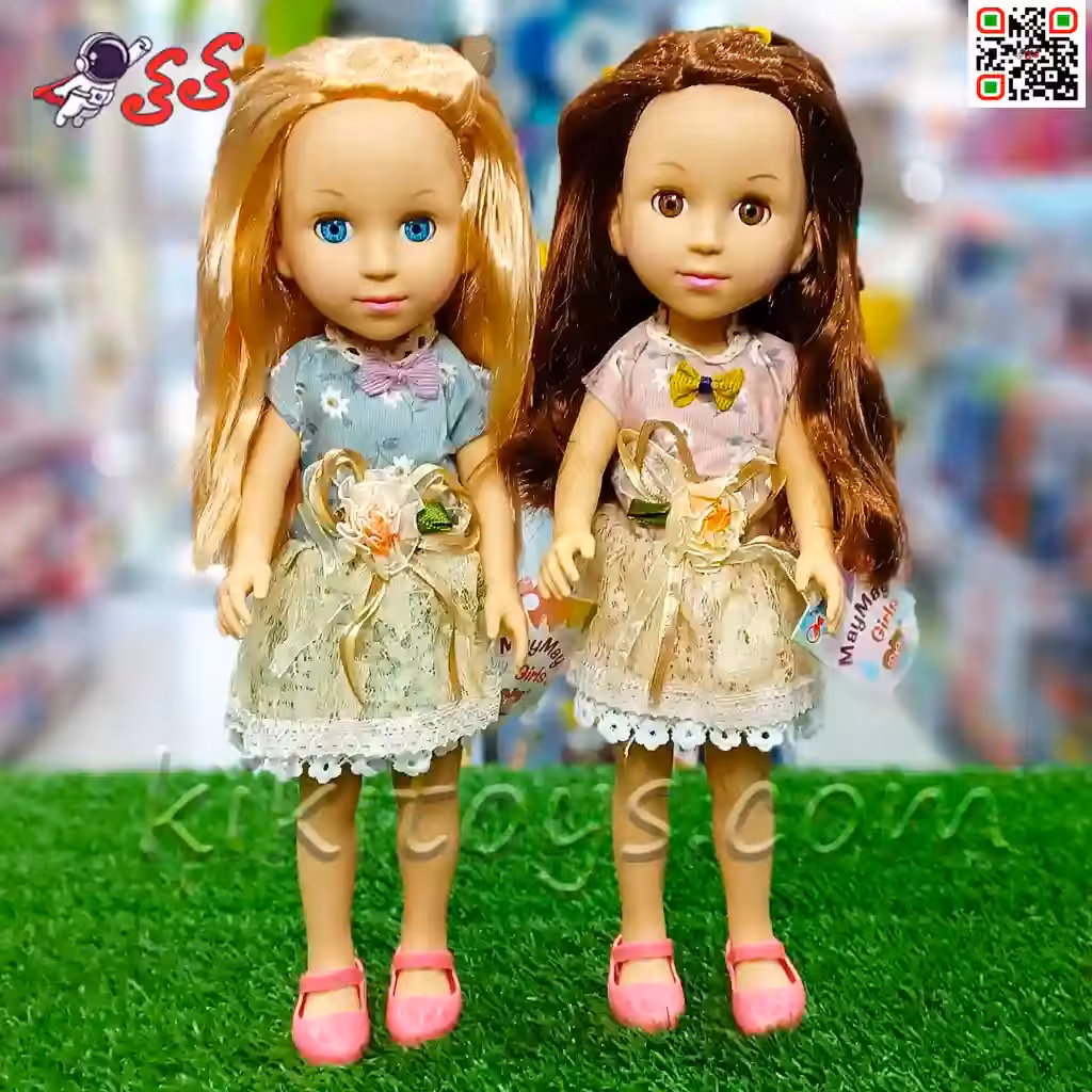 عروسک اسباب بازی دخترانه با پیراهن مای مای MayMay Girls 558A