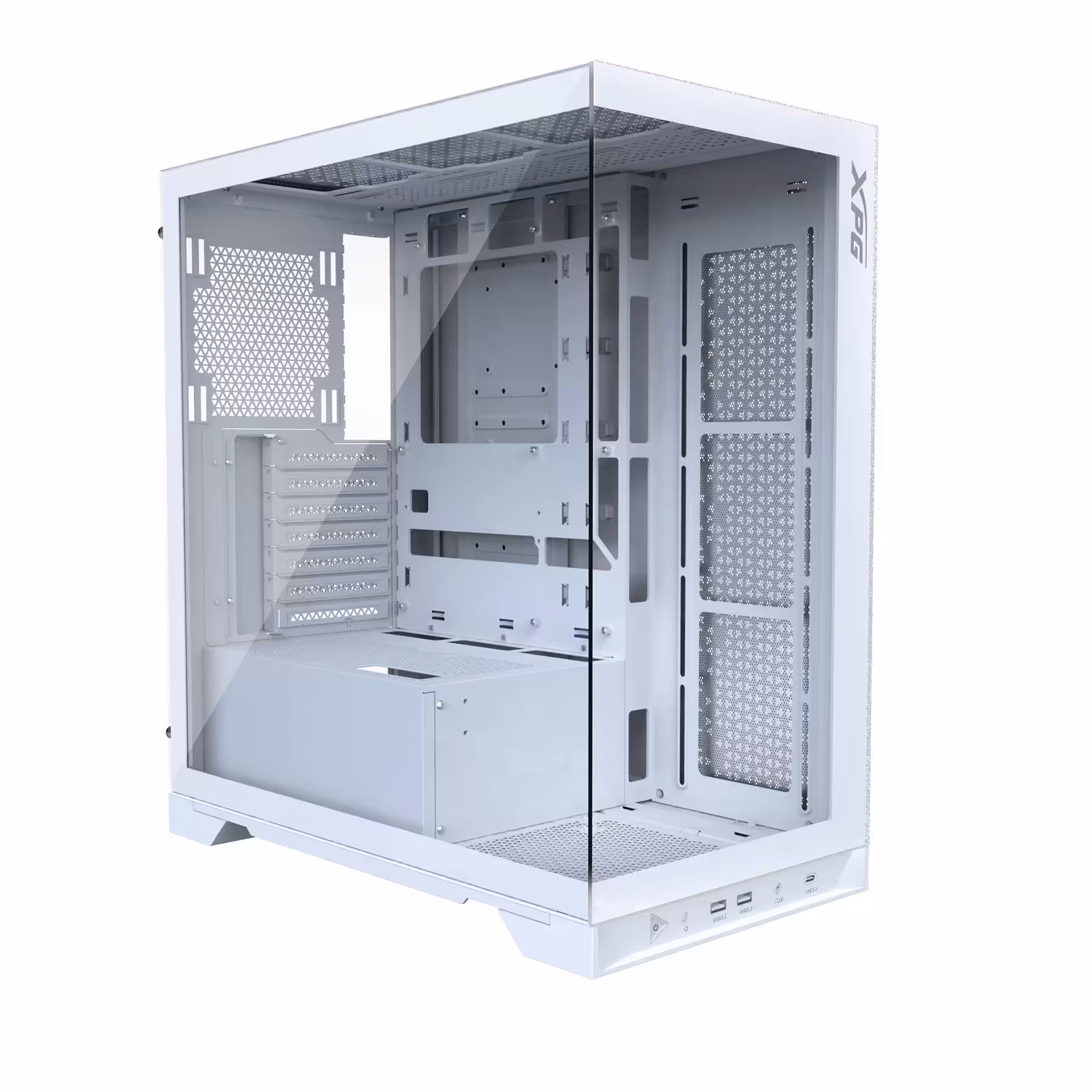 کیس کامپیوتر ای دیتا ایکس پی جی مدل INVADER X WHITE