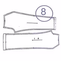 الگوی شلوار کودک 8 سال