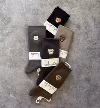 جوراب ساقدار مودال پشمی طرح ساده تدی