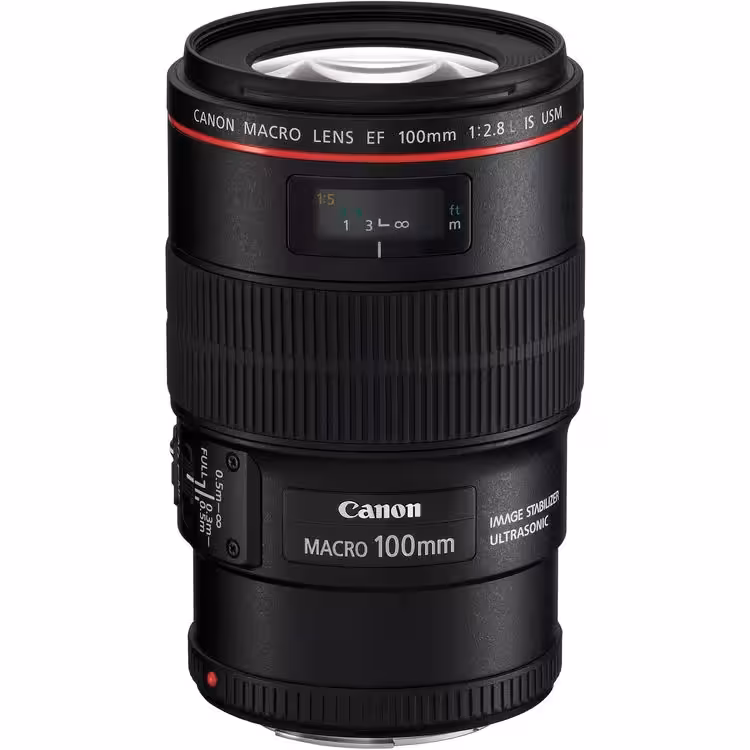 لنز ماکرو کانن مدل Canon EF 100mm f2.8L Macro IS USM