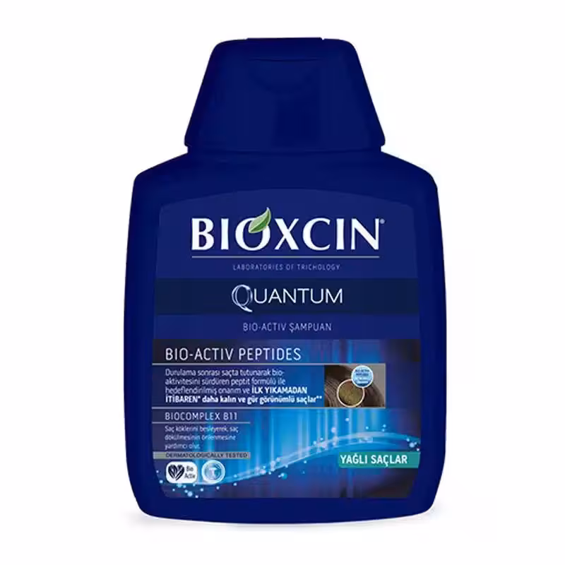 شامپو بیوکسین BIOXCIN مدل QUANTUM چرب حجم 300 میل