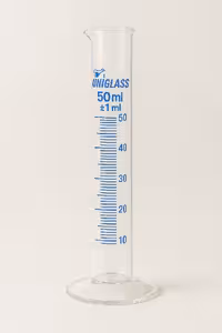 مزور شیشه ای 50 سی سی پایه گرد - یونی گلس