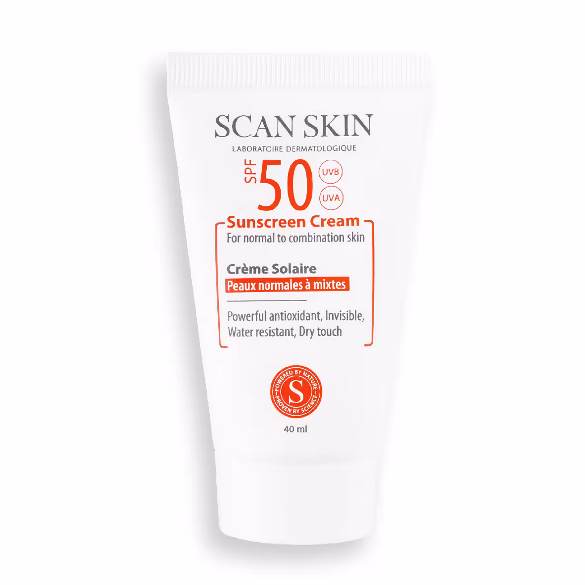 کرم ضد آفتاب SPF50 پوست نرمال تا مختلط اسکن اسکین 40 میلی لیتر