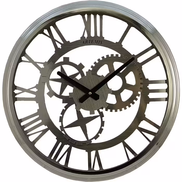 ارسال فوری   ضمانت اصالت کالا   ساعت دیواری آرتمیس رنگ  سیلور 12522