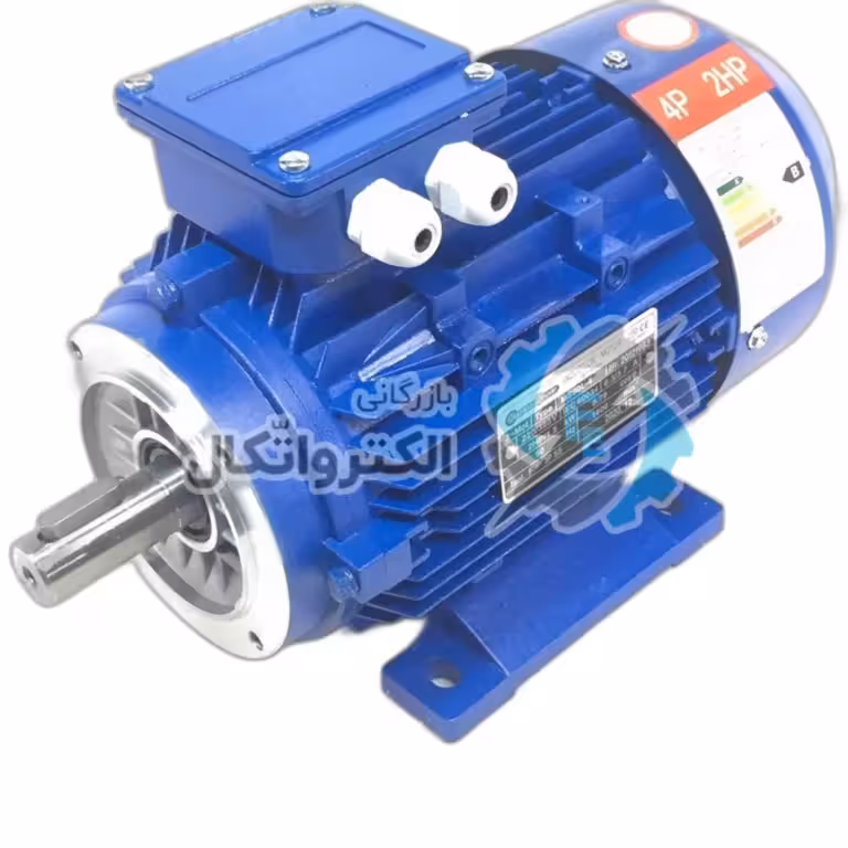 الکتروموتور1.5 کیلووات (2 اسب) 1450 دور تحت لیسانس INDUCTION پایه دار B34